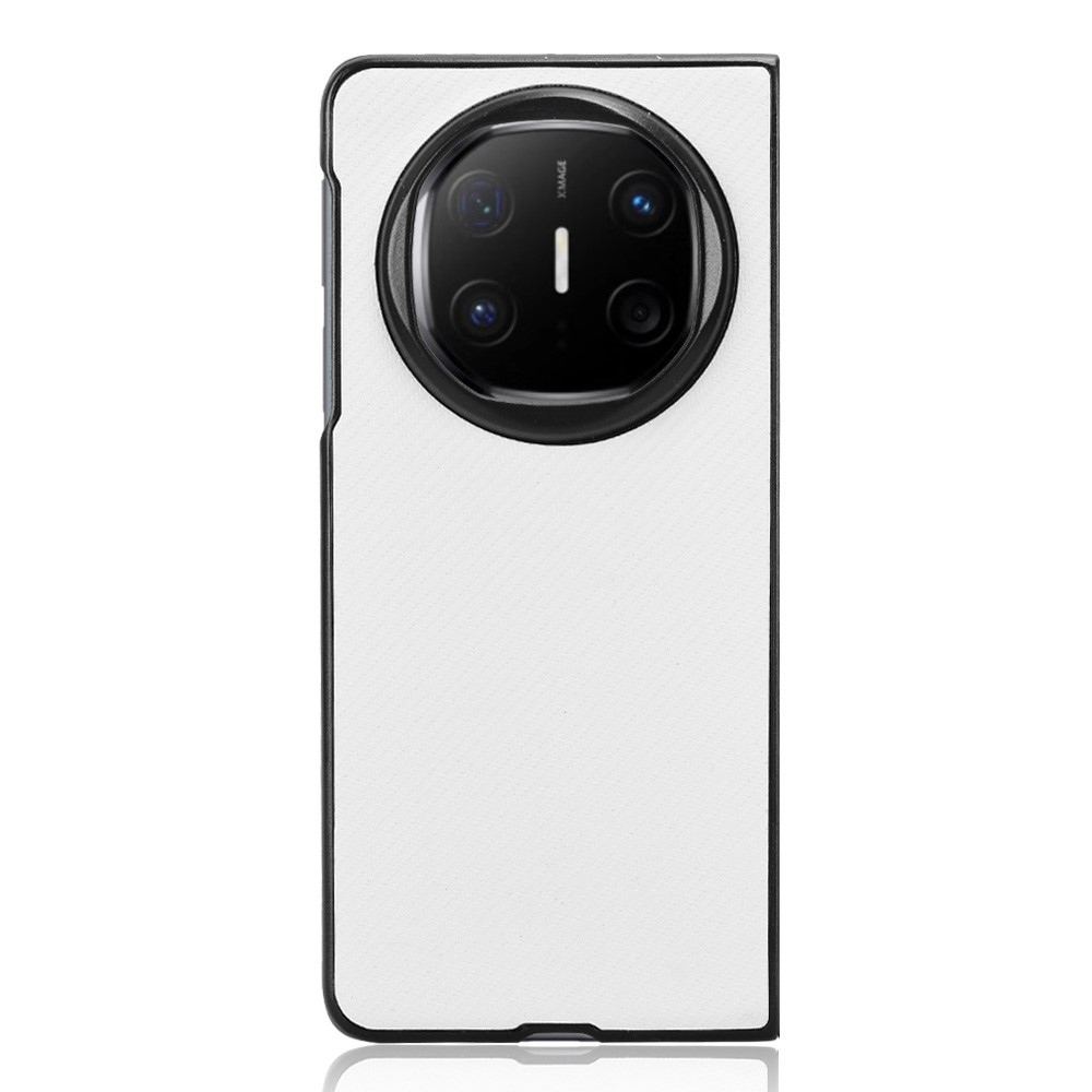 Textúrás műanyag borítás műbőrrel a Huawei Mate X6-on - fehér