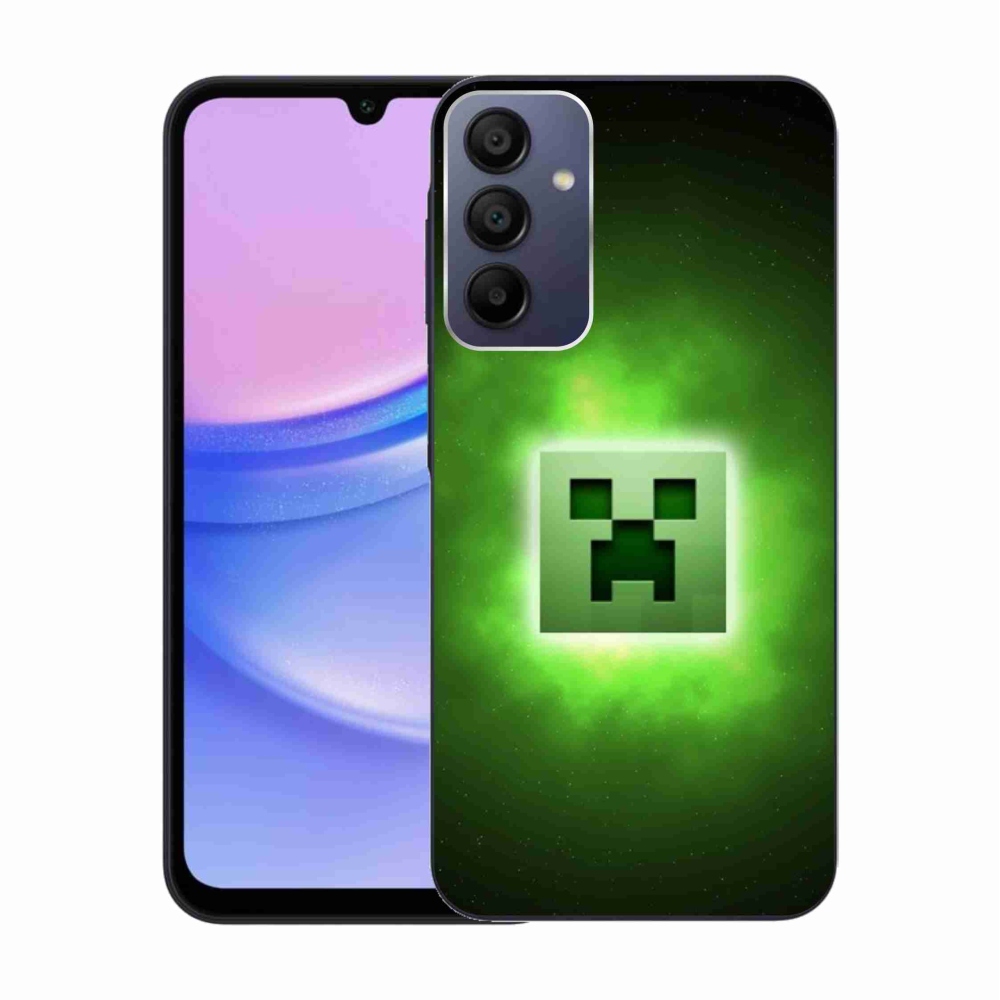 Gél borítás mmCase Samsung Galaxy A15 4G/5G készülékhez - minecraft