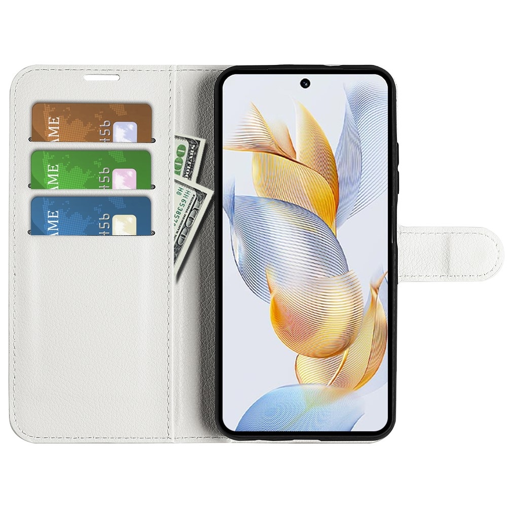 Litchi könyvtáska Honor 90-hez - fehér