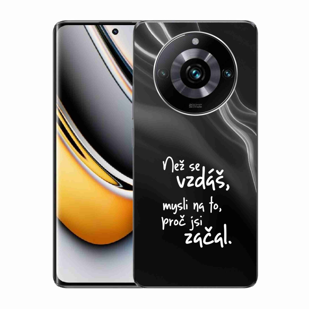 Gél borítás mmCase a Realme 11 Pro/11 Pro+ készülékhez - idézet 2 fekete háttér