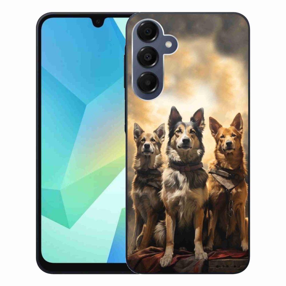 Zselés borítás mmCase Samsung Galaxy A16 4G/5G - három kutya