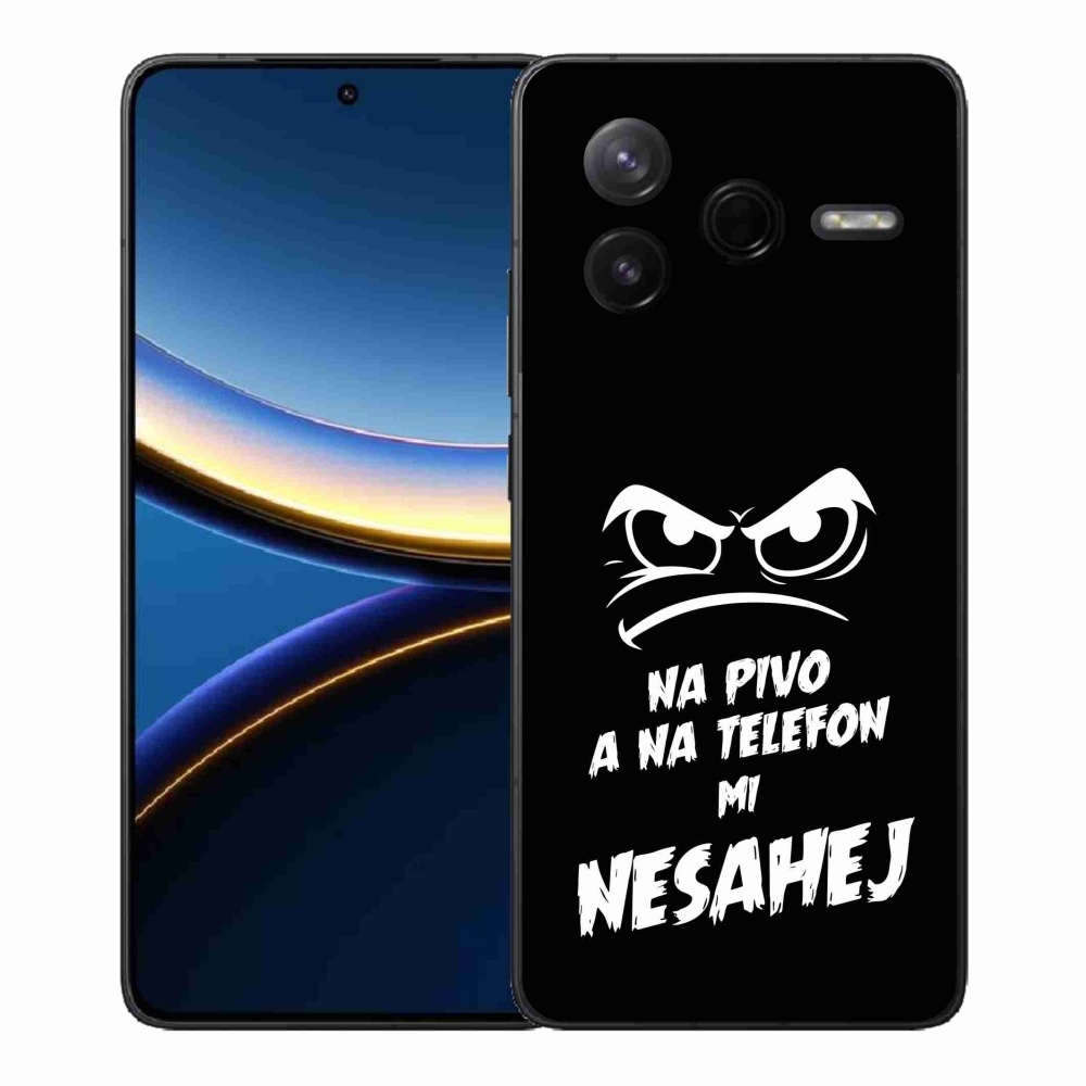 Gél borítás mmCase a Xiaomi Poco F7 Pro számára - sör motívum 2 fekete háttér