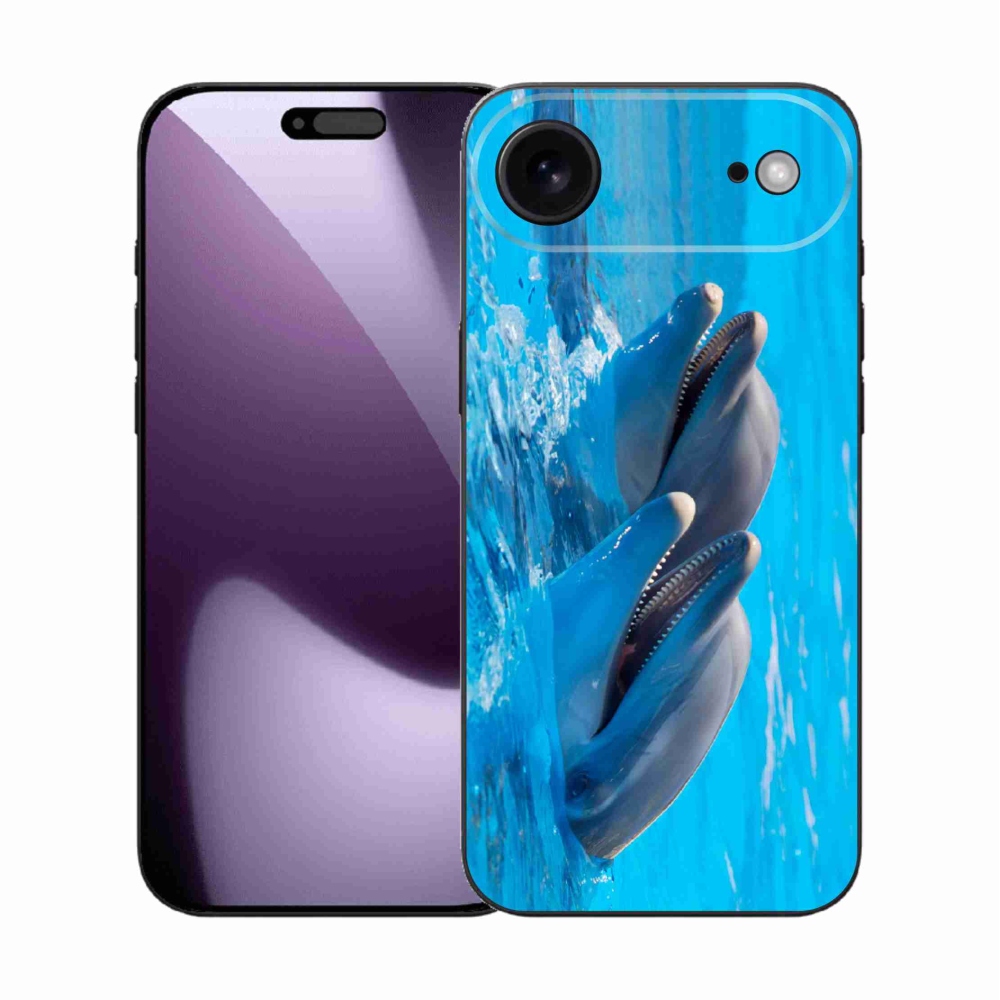 Zselés borítás mmCase iPhone 17 Air készülékhez - delfinek