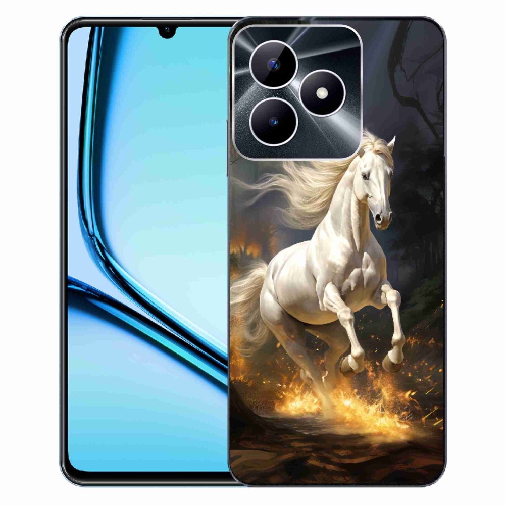 Zselés tok mmCase a Realme Note 50 készülékhez - fehér ló 2