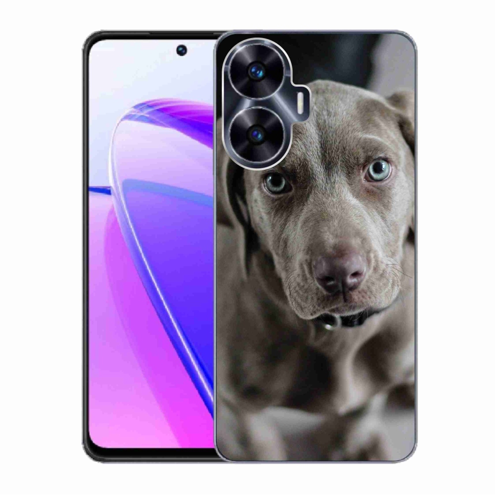 Gélhüvely mmCase a Realme C55 készülékhez - Weimaraner