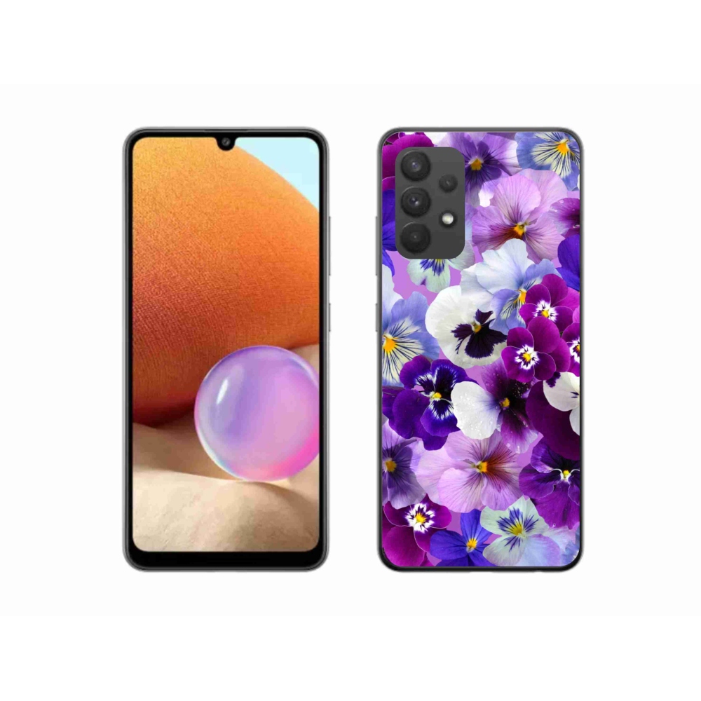 Gél borító mmCase Samsung Galaxy A32 4G - virágok 9