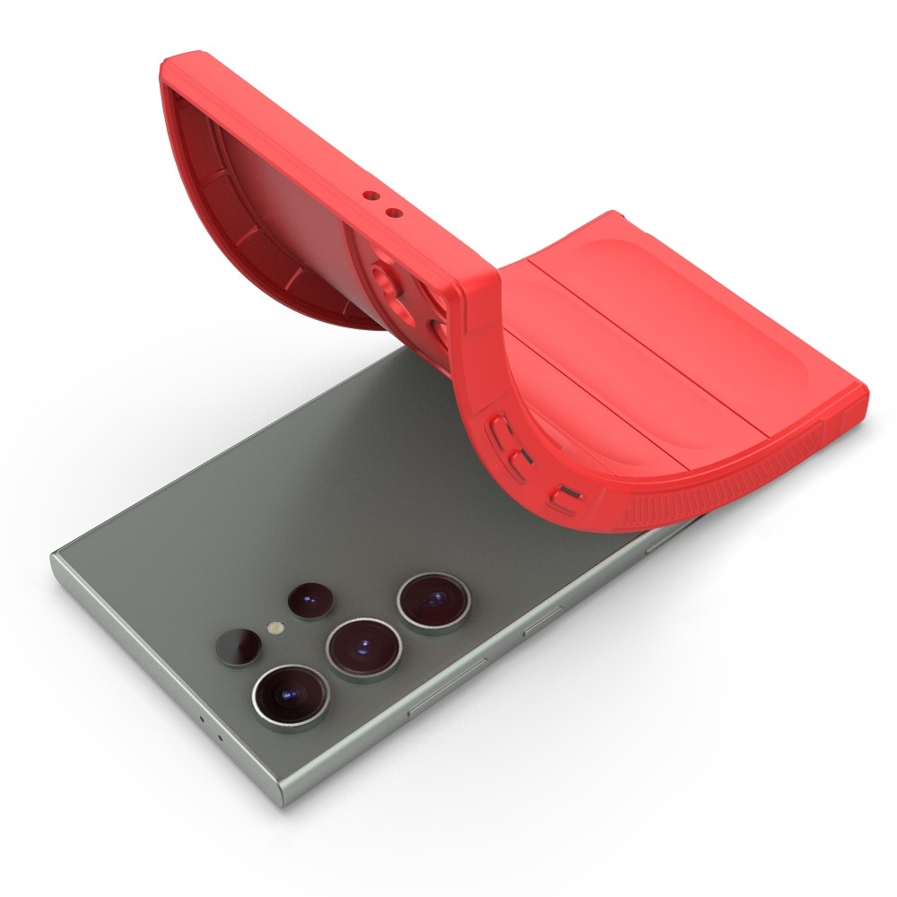 Rugg tartós zselés tok Samsung Galaxy S24 Ultra készülékhez - piros