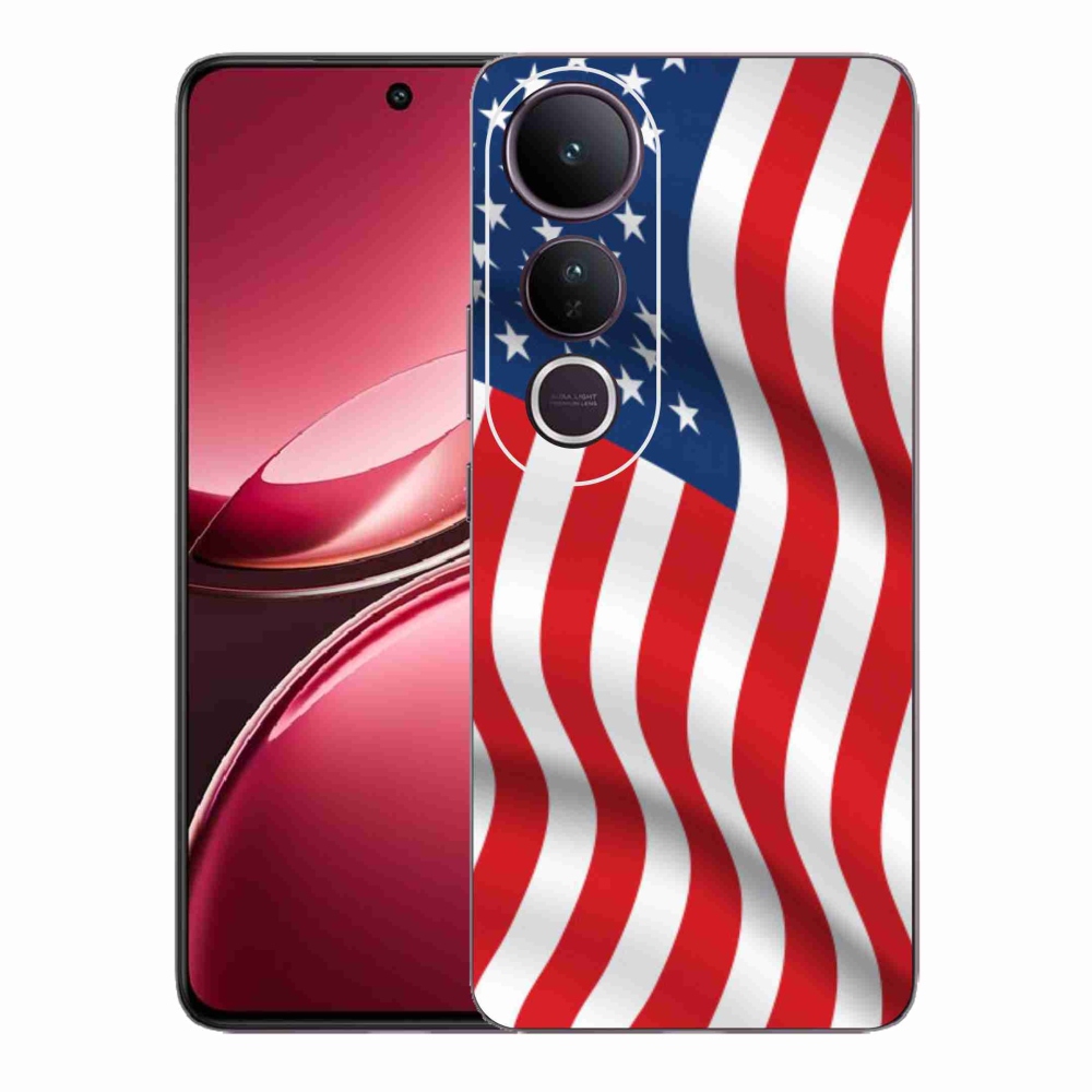 Gél borítás mmCase a Vivo V50 Lite 4G/5G számára - amerikai zászló