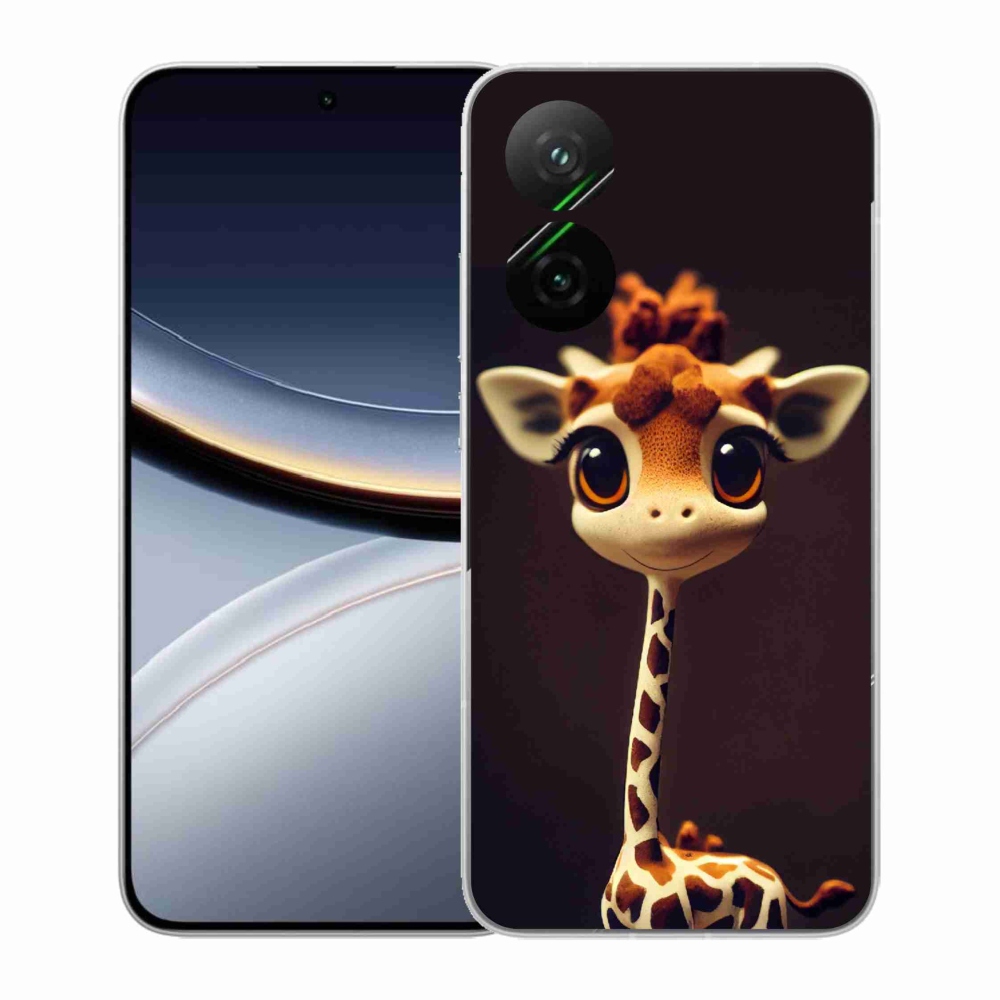 Gél borítás mmCase a Xiaomi Poco F7 5G-hez - kis zsiráf