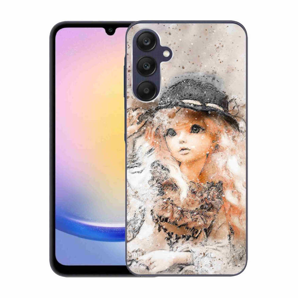 Zselés borítás mmCase Samsung Galaxy A25 5G - kalapos lány számára