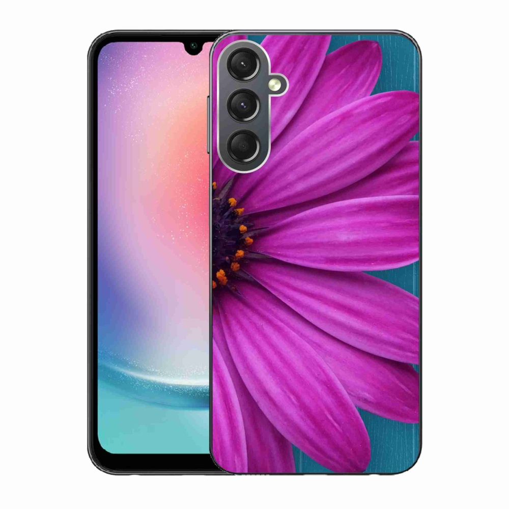 Gél tok mmCase Samsung Galaxy A24 készülékhez - lila margaréta