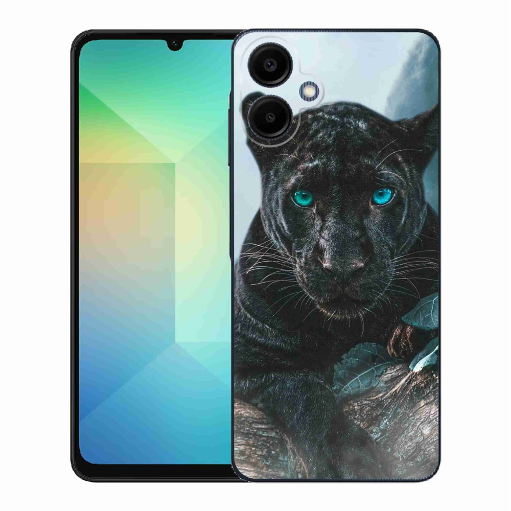 Zselés borítás mmCase Samsung Galaxy A06 4G - fekete párduc