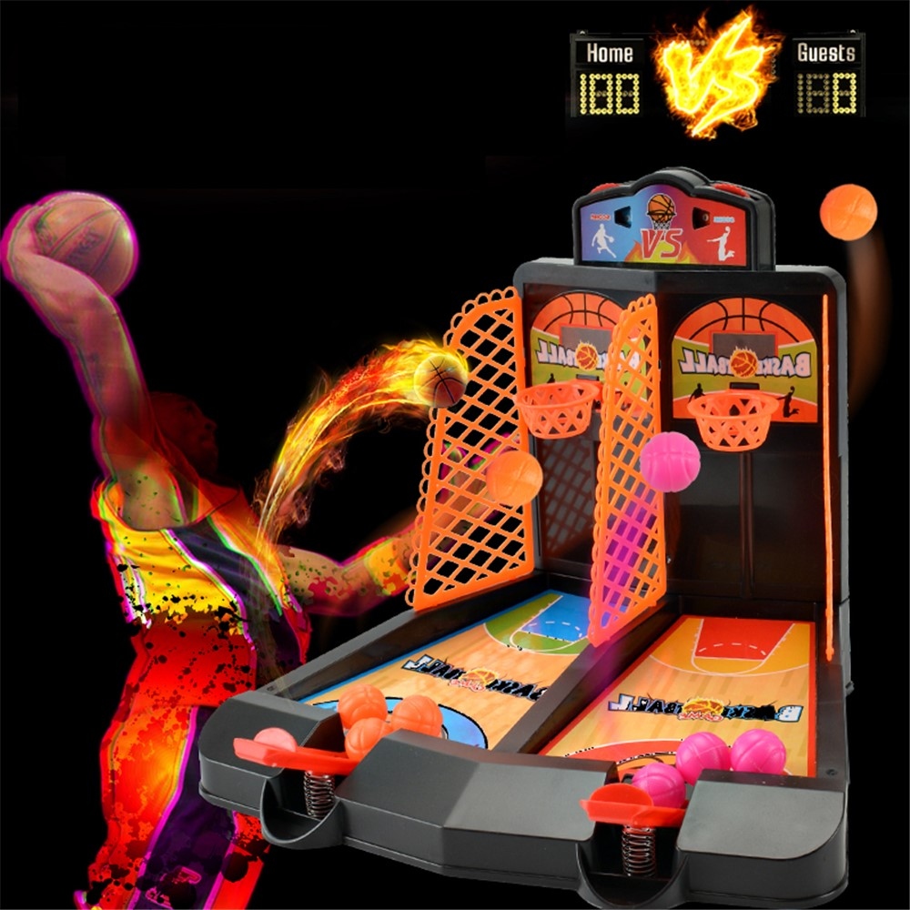 Asztali kosárlabda mini árkád 1-2 játékosnak - narancssárga