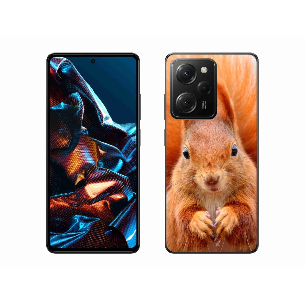 Gél borítás mmCase a Xiaomi Poco X5 Pro 5G számára - mókus