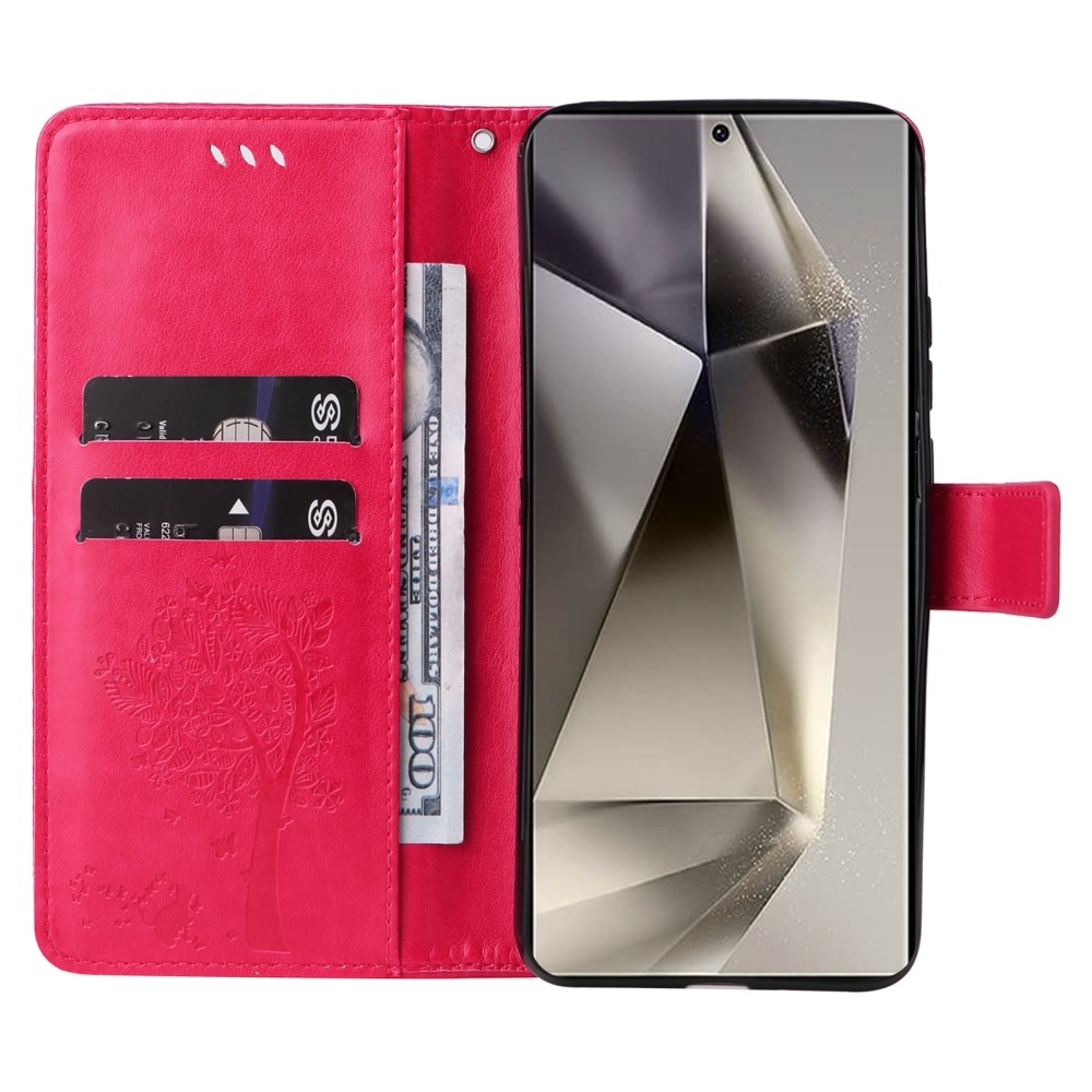 Fák könyve tok Samsung Galaxy S25 Ultra - rózsaszínű