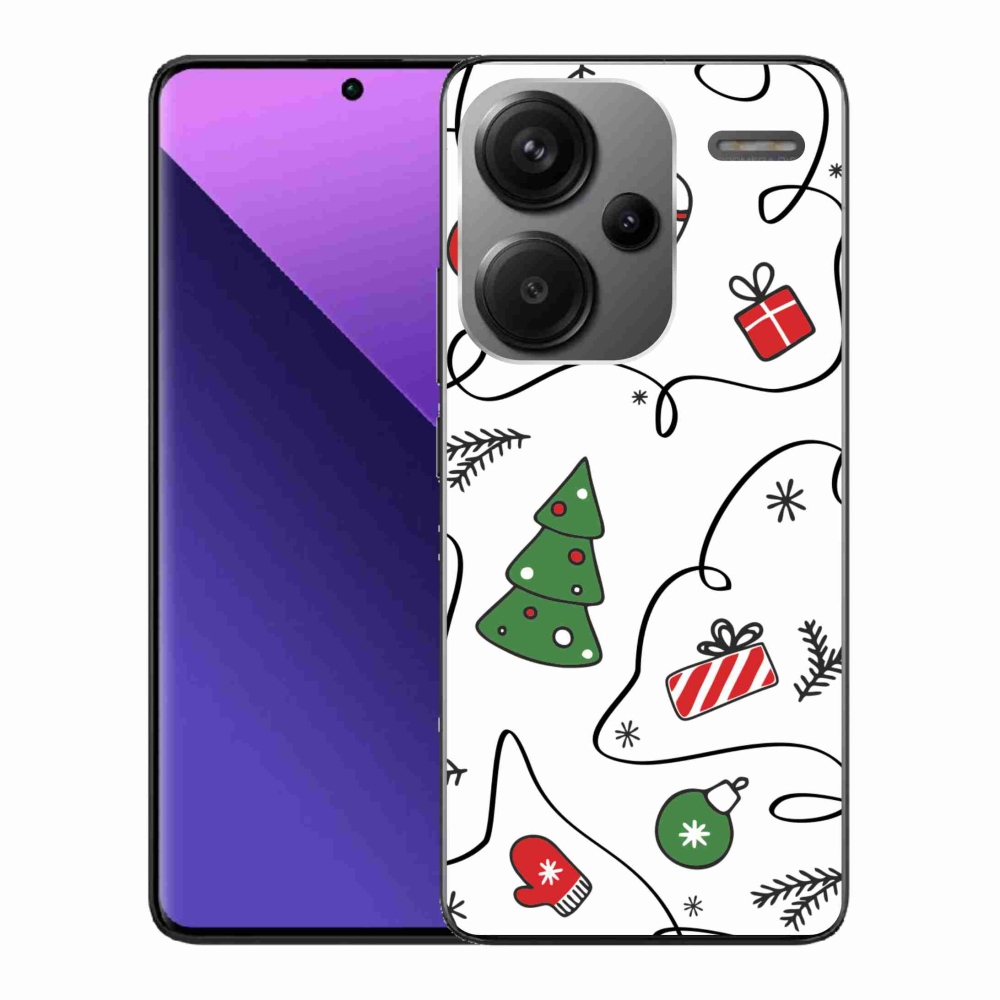 Gél borítás mmCase a Xiaomi Redmi Note 13 Pro+ 5G számára - karácsonyi motívumok
