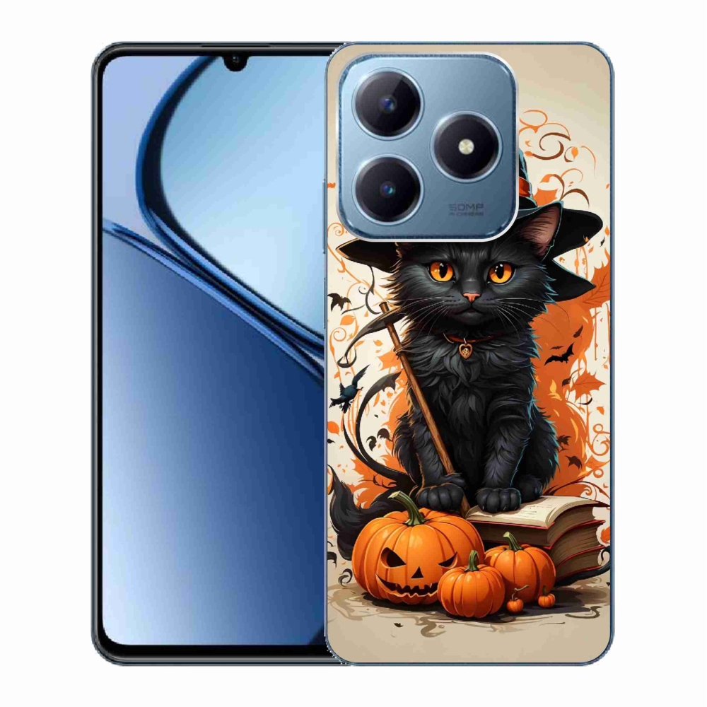 Zselés borítás mmCase a Realme C63 készülékhez - cat wizard