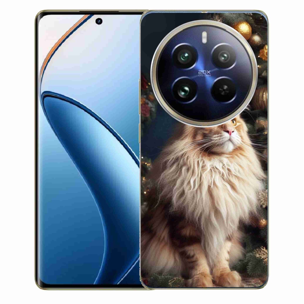 Gél borítás mmCase a Realme 12 Pro 5G/12 Pro+ 5G modellhez - macska a fánál