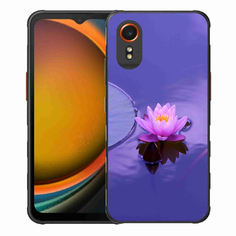 Gél tok mmCase a Samsung Galaxy Xcover 7 készülékhez - virág a felületen