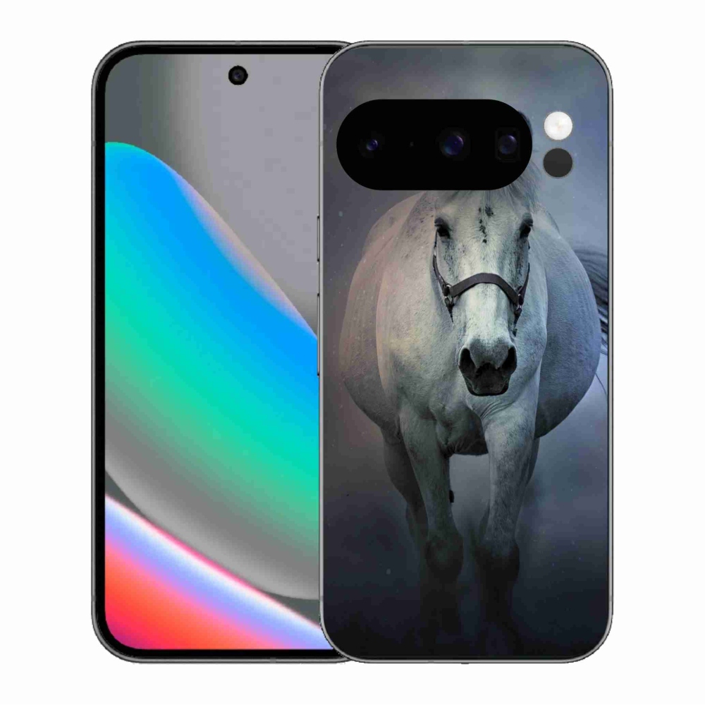 Gél borítás mmCase a Google Pixel 10 Pro számára - futó fehér ló