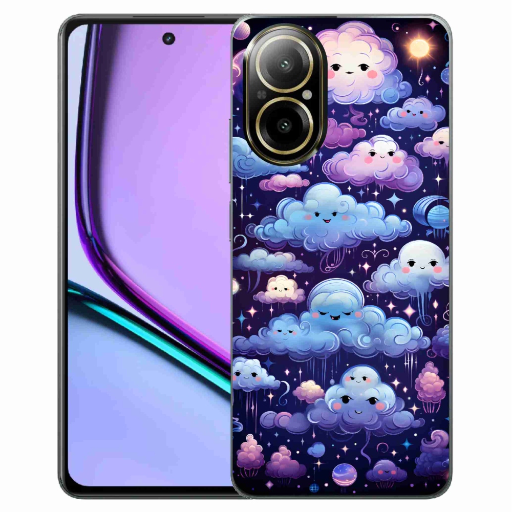Gél borító mmCase a Realme C67 készülékhez - felhők