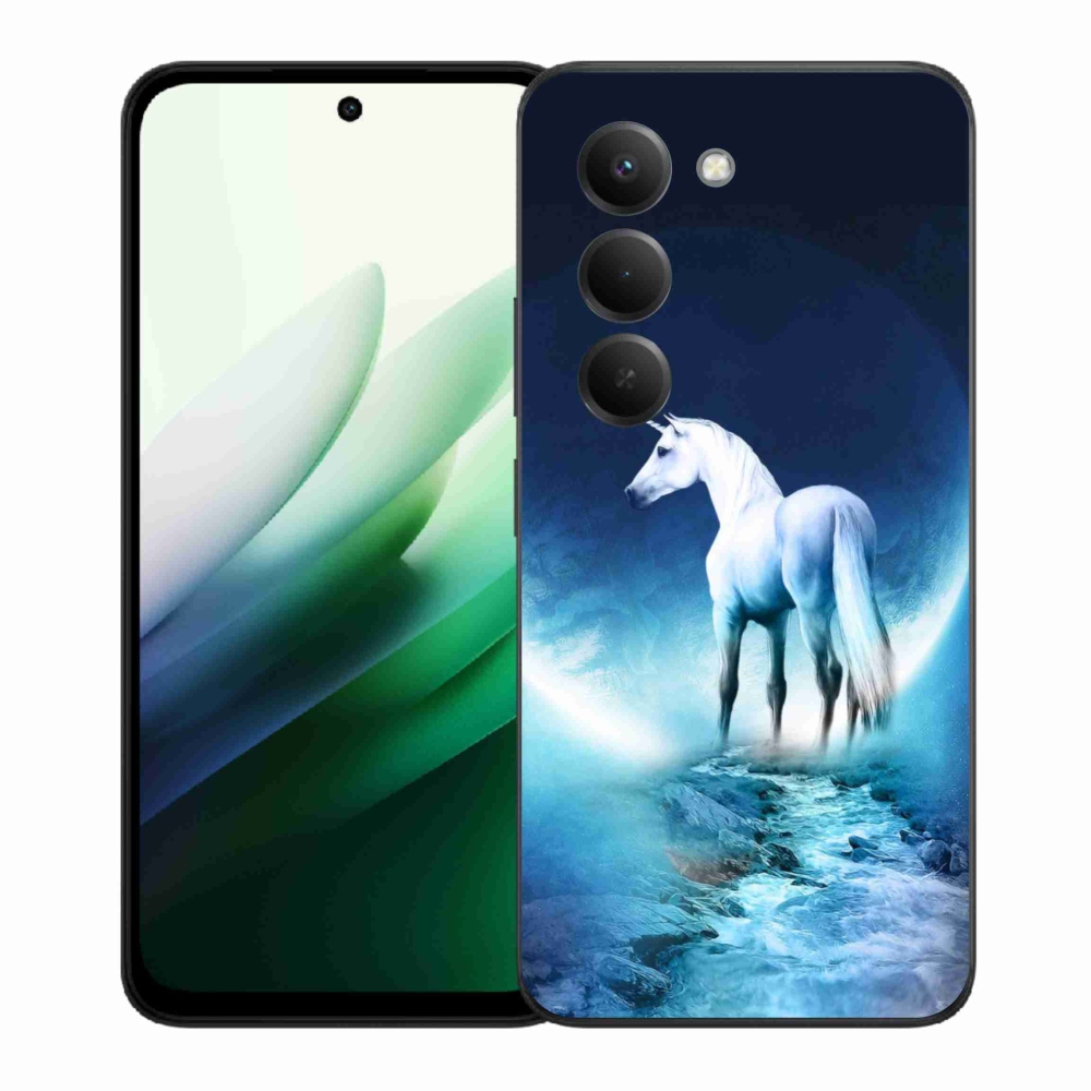 Gél borítás mmCase a Xiaomi Redmi 15 5G-hez - fehér egyszarvú