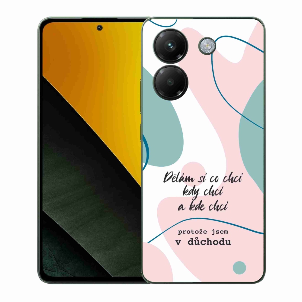 Gél borító mmCase a Xiaomi Poco M7 Pro 5G-hez - vicces szöveg 10 fehér háttérrel