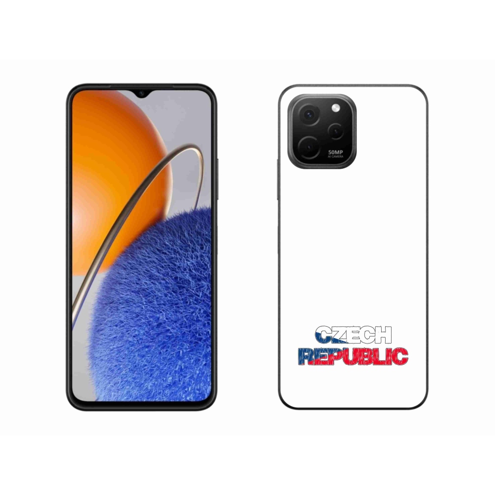Gél borítás mmCase a Huawei Nova Y61 készülékhez - Csehország fehér háttér