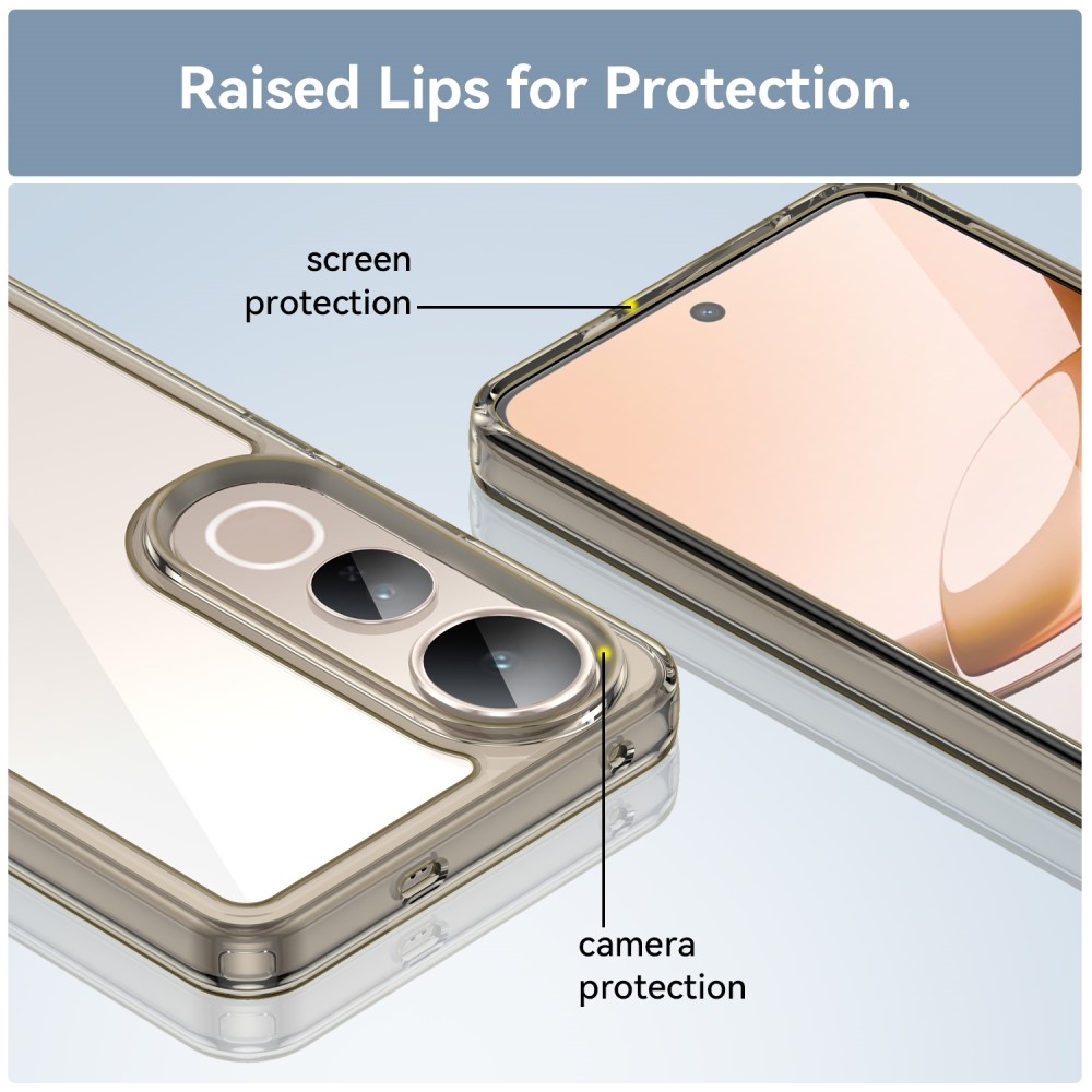 Gél tok fix hátlappal a Vivo V50 Lite 4G/5G készülékhez - szürke