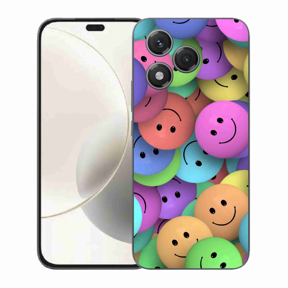 Zselés borító mmCase a Honor 400 Lite-hoz - színes smiley-k