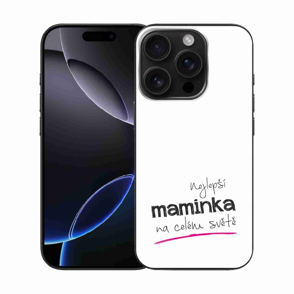 Gél borítás mmCase iPhone 16 Pro készülékhez - Best Mom 4 fehér háttér