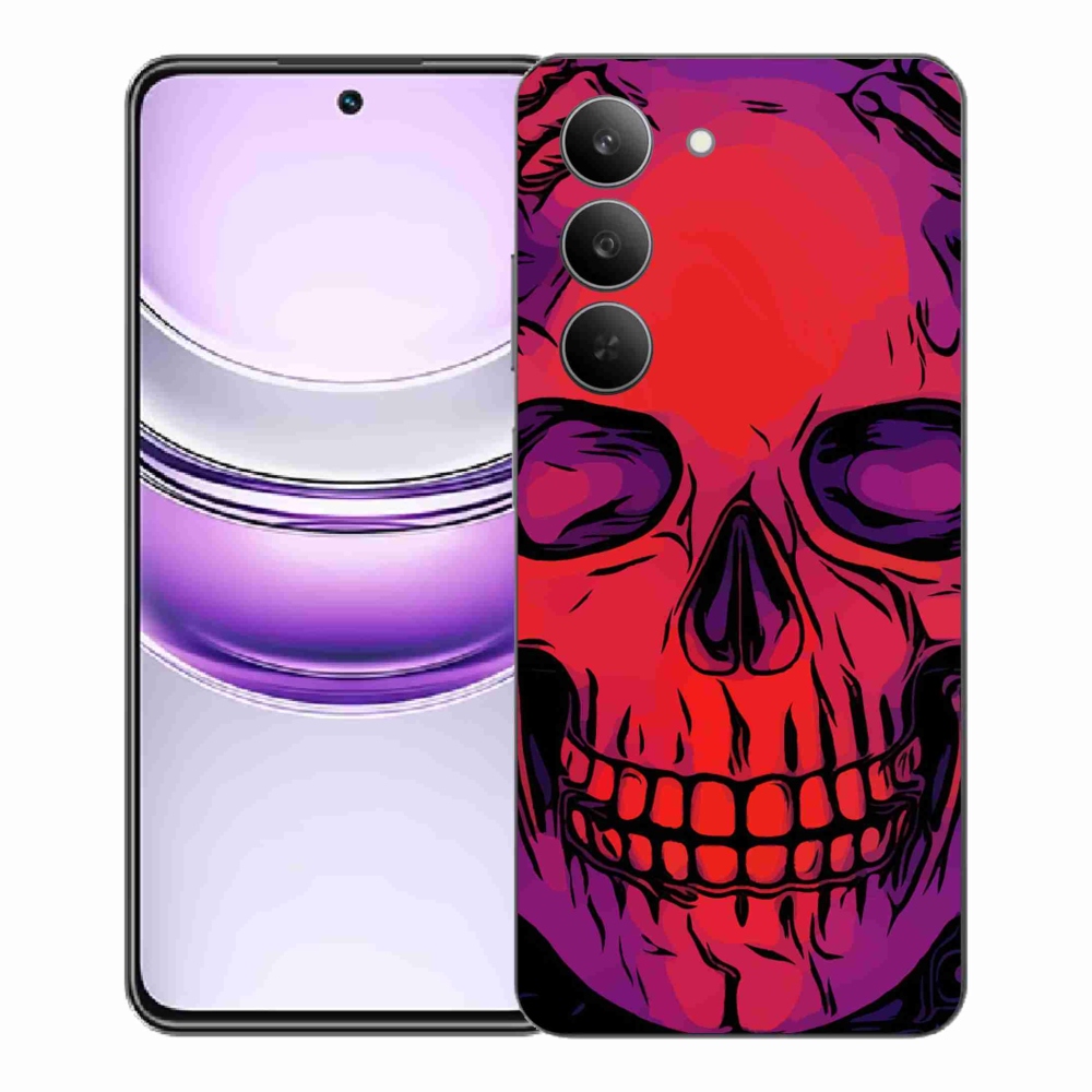 Zselés borítás mmCase a Realme 14x 5G készülékhez - koponya