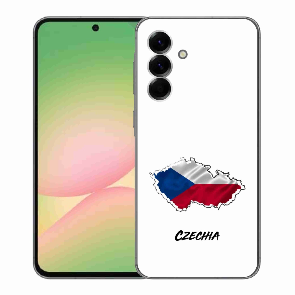 Gél borító mmCase Samsung Galaxy A56 5G - Csehország fehér háttérrel