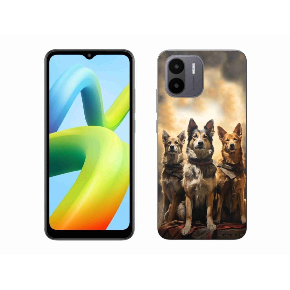 Gél borítás mmCase a Xiaomi Redmi A1/Redmi A2 - három kutya