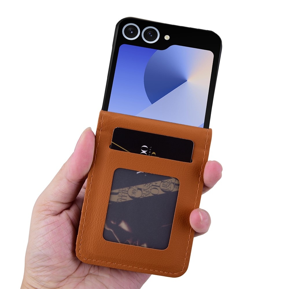 Gridy könyvtáska Samsung Galaxy Z Flip7 5G - barna