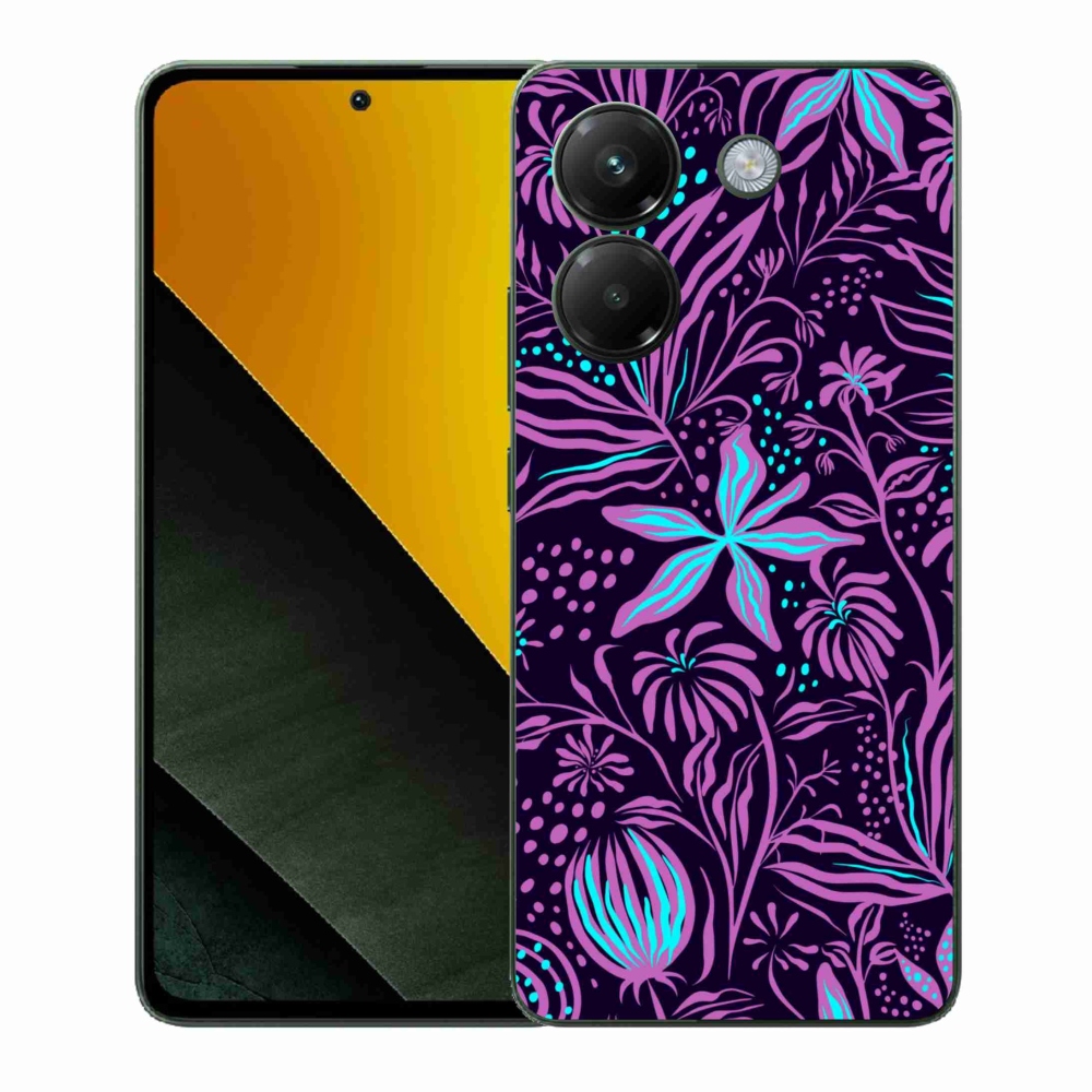 Gél borítás mmCase a Xiaomi Poco M7 Pro 5G számára - virágok 2