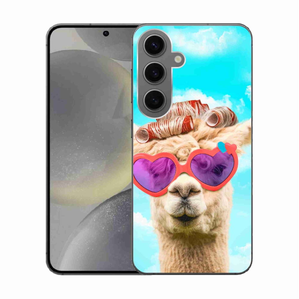 Zselés borítás mmCase Samsung Galaxy S24 készülékhez - szemüveges láma