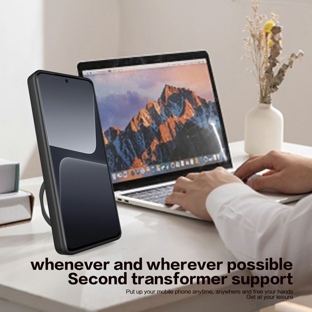 Forgatható, tartós borítás a Vivo Y36-hoz - fekete