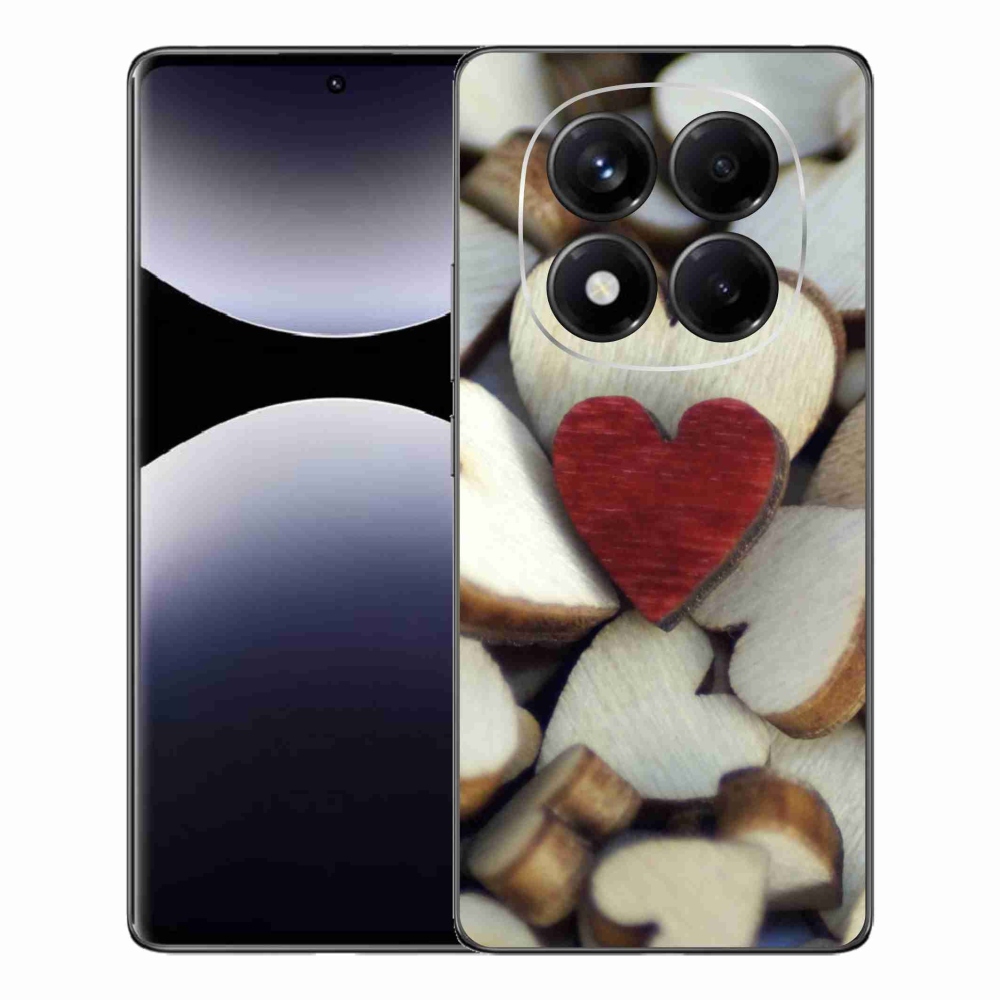 Gél borítás mmCase a Xiaomi Redmi Note 14 Pro készülékhez - gravírozott piros szív