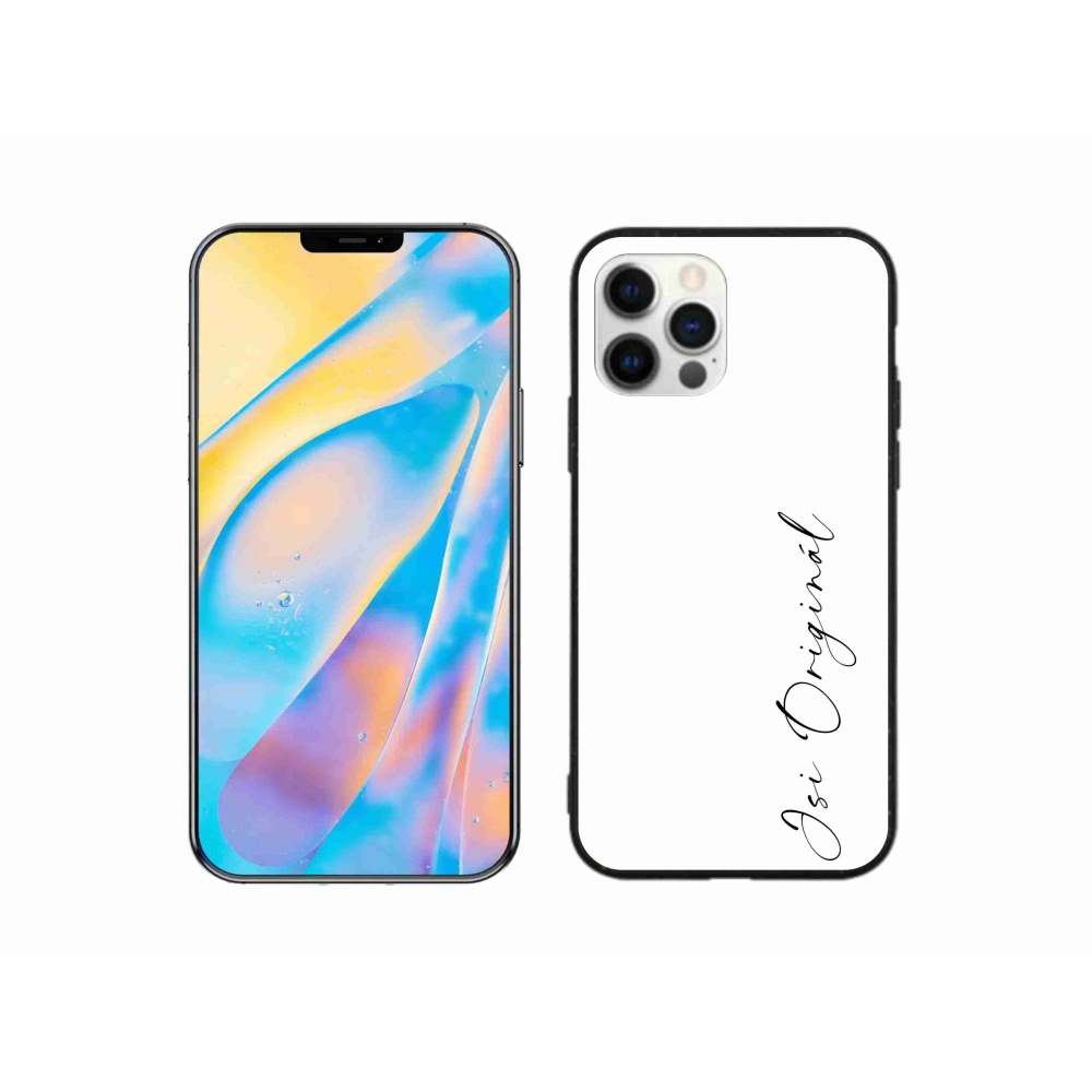 Gél borító mmCase iPhone 12 készülékhez - te vagy az eredeti fehér háttér