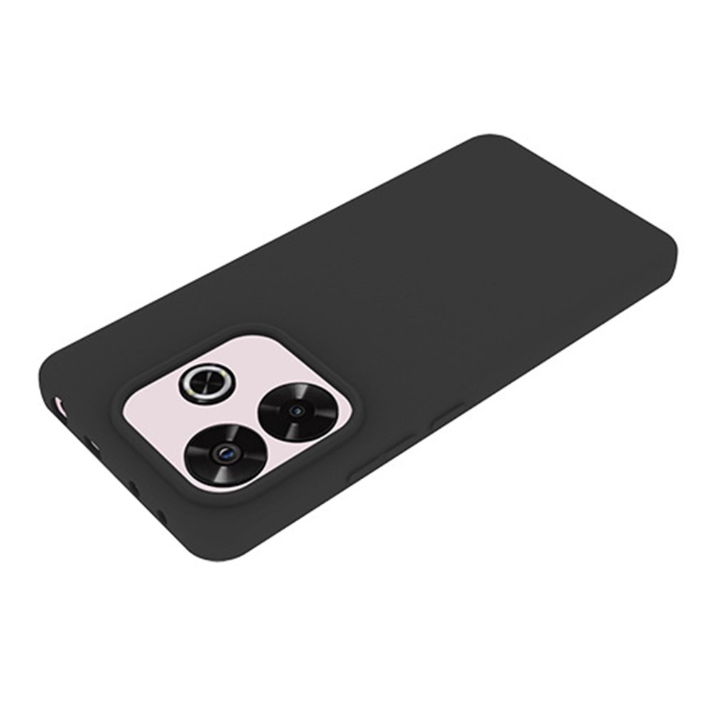 Matt zselés tok Xiaomi Redmi Note 14 5G-hez - fekete