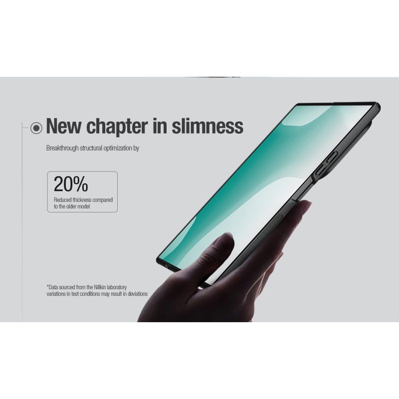 Nillkin Super Frosted FOLD mágneses hátlap a Samsung Galaxy Z Fold 8 Ultra-hoz, átlátszó fekete