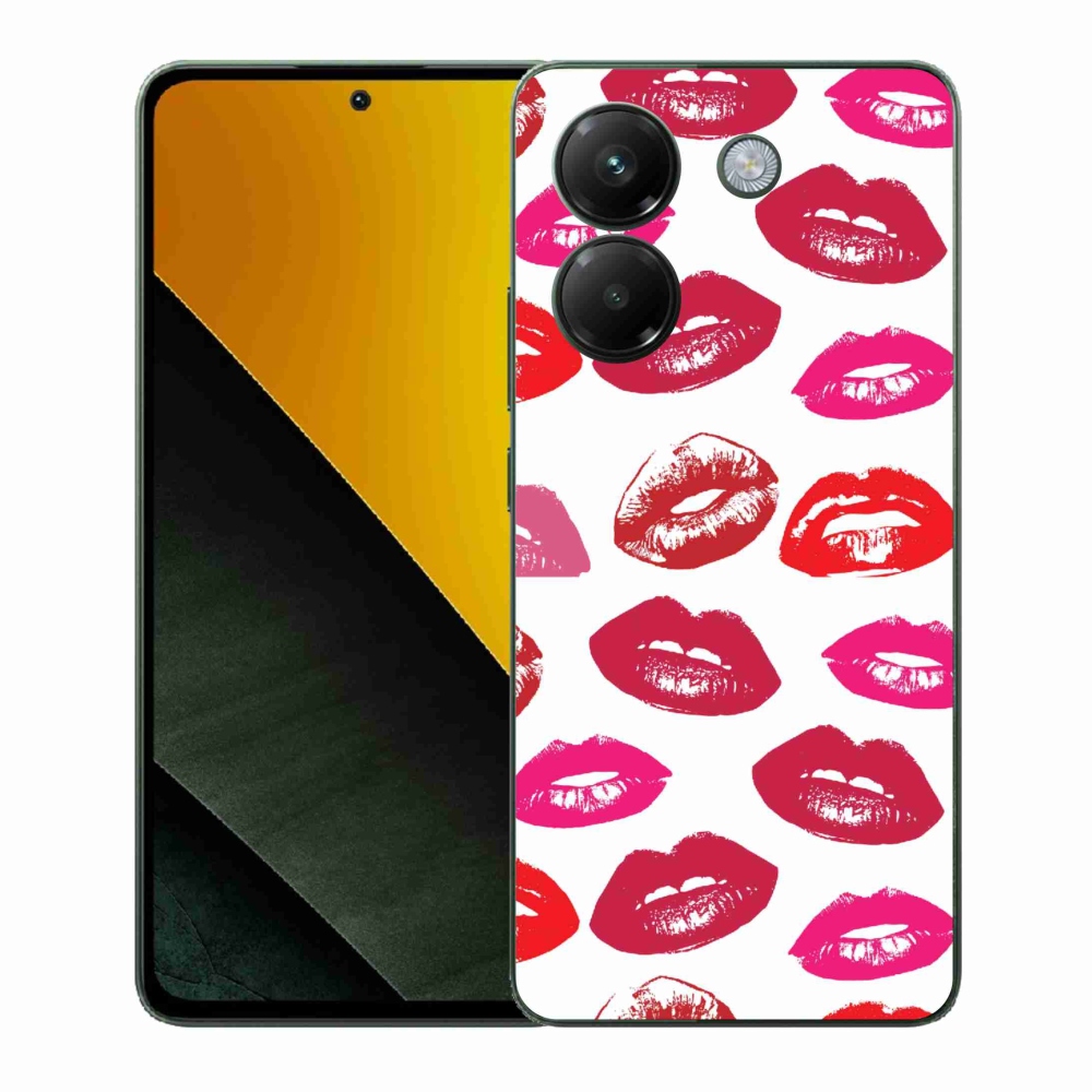 Gél borítás mmCase a Xiaomi Poco M7 Pro 5G számára - ajkak