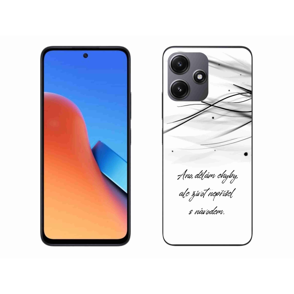 Gél borítás mmCase a Xiaomi Redmi 12 5G-hez - idézem fehér háttér