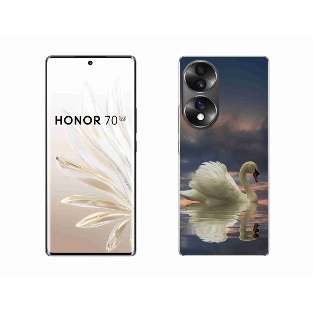 Zselés borítás mmCase a Honor 70-hez - hattyú