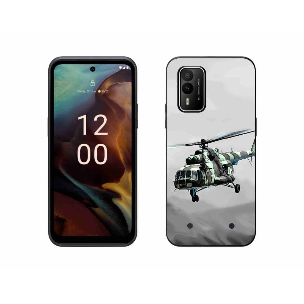 Zselés borítás mmCase a Nokia XR21-hez - katonai helikopterhez