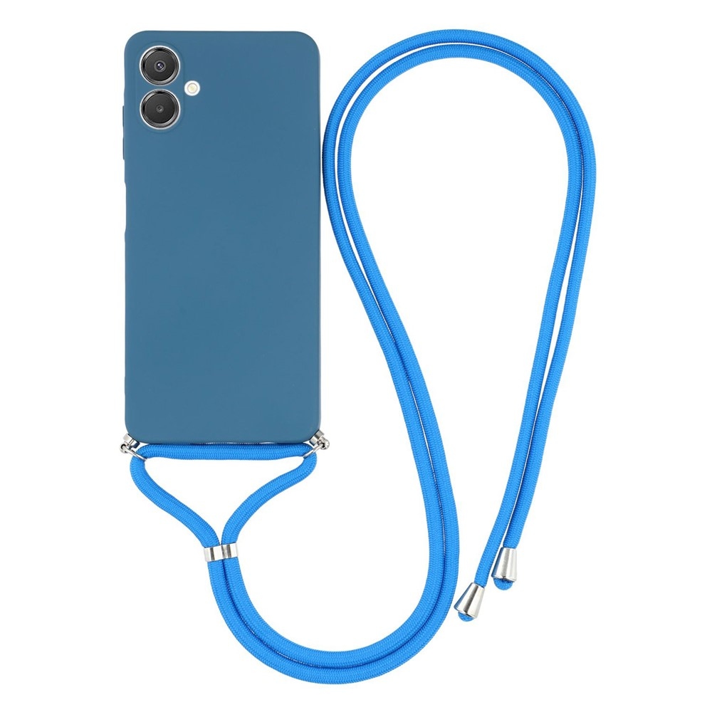 Bélés zselés tok húzózsinórral Samsung Galaxy A07 4G - kék