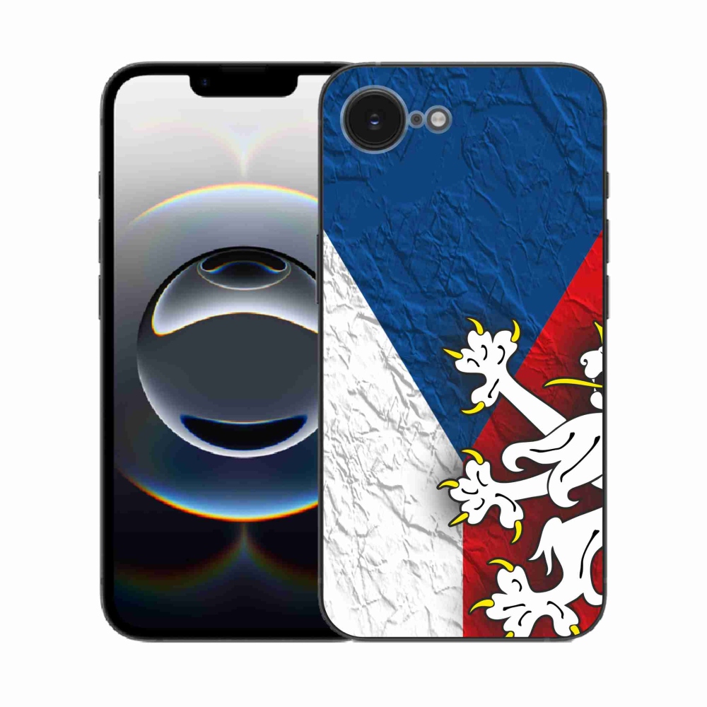 Zselés borítás mmCase iPhone 16e készülékhez - cseh zászló 1