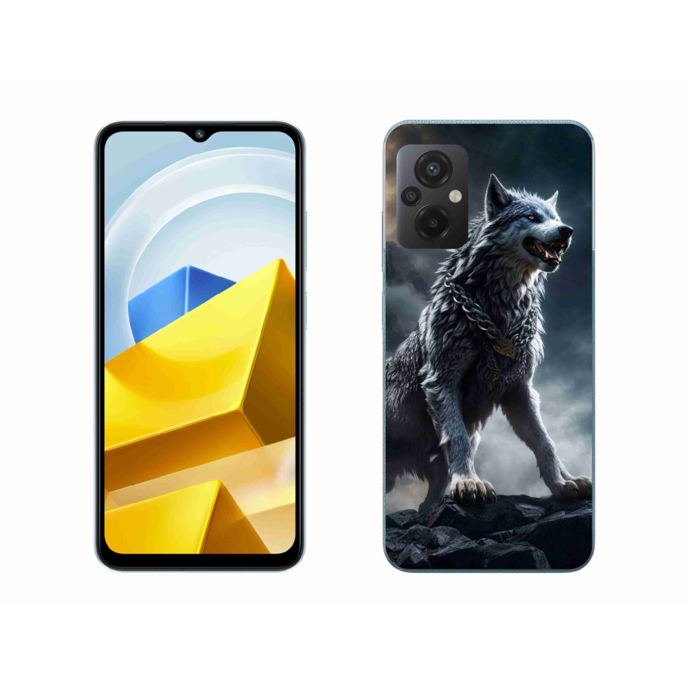 Gél borítás mmCase a Xiaomi Poco M5 4G-hez - farkas 1