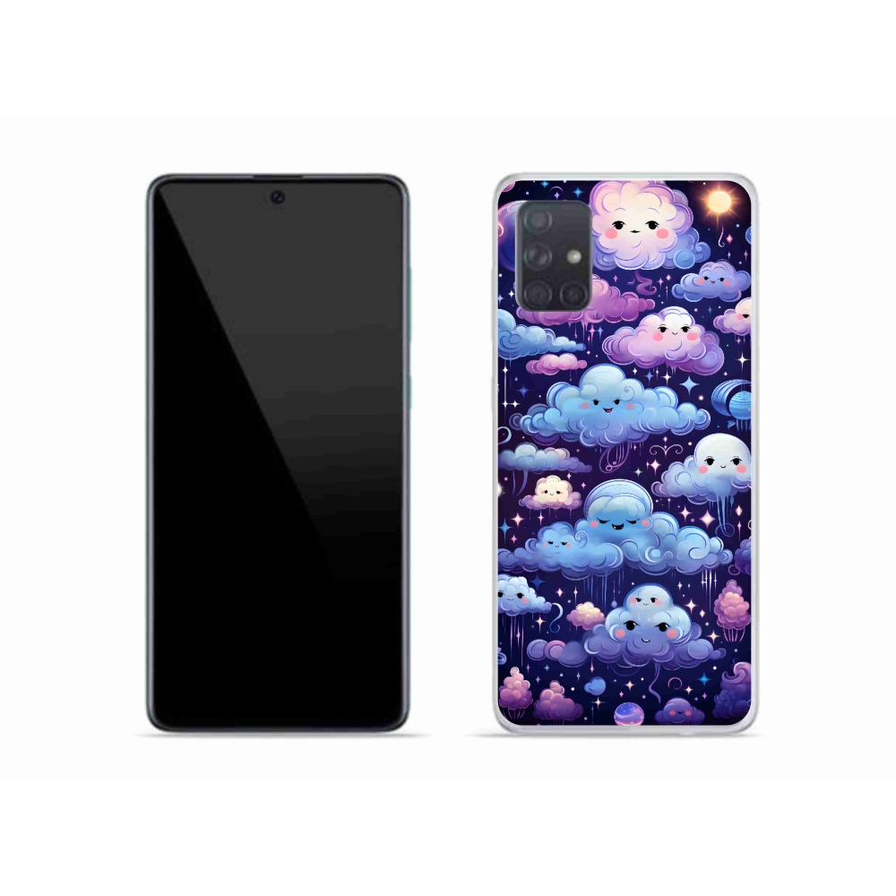 Zselés borítás mmCase Samsung Galaxy A51 - felhők